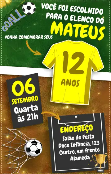 Invite Soccer Ball editable and customizable