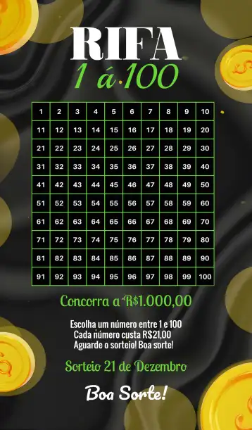 Convite Pix Premiado Sorteio Da editável e personalizável