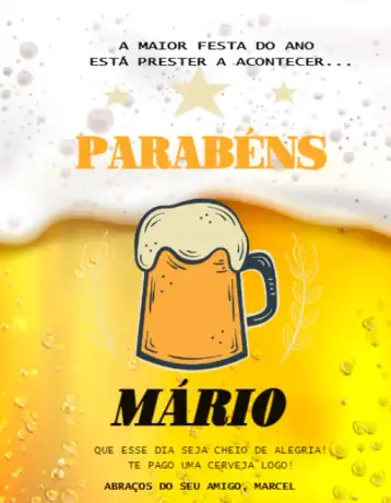 Invite Beer Celebration Card editable and customizable