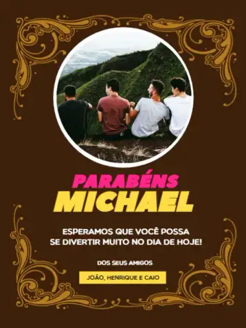 Invite Dark Light Celebration Card for Whatsapp editable and customizable