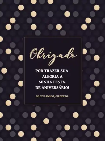 Invite Golden Children's Thank You Card Presence editable and customizable