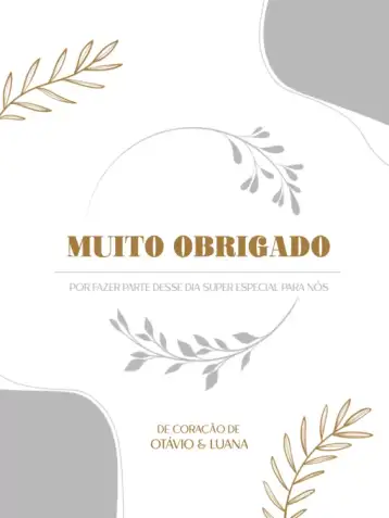 Invite Minimalist Gray Wedding Attendance Thank You Card editable and customizable