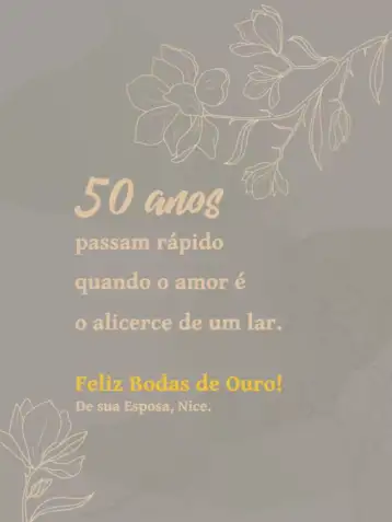 Invite Golden Anniversary Celebration Card editable and customizable