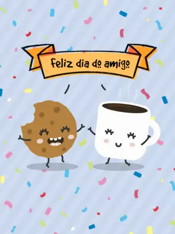 Invite Friendship Day Cookie Card editable and customizable