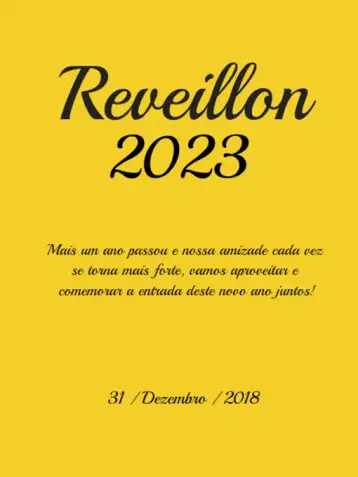 Convite Golden New Year's Eve 2023 Celebration para children's birthday on new year's eve. – tema kids' birthday party (golden, stars, champagne, elegant, festive, modern)