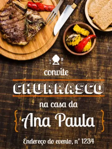 Convite Barbacoa para Adultos para barbacoa para adultos, ideal para celebrar momentos con amigos y familia. – tema más buscados (moderno, vibrante, desenfadado, colorido, rústico, minimalista)
