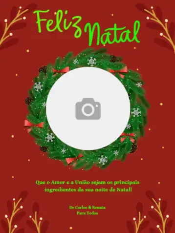 Convite Tarjeta De Navidad Con Foto Fin De Año para navidad y fiestas de fin de año. – tema tarjeta (clásico, festivo, elegante, tradicional, colorido, navideño)