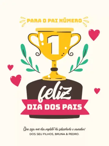 Convite Cómo Hacer Tarjeta Día Del Padre Creativa Divertida para día del padre. – tema tarjeta (divertido, creativo, minimalista, moderno, claro, beige)