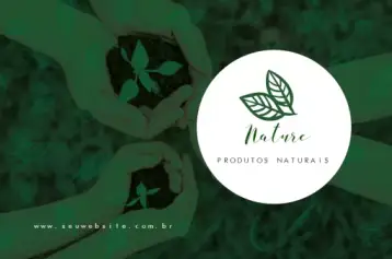 Convite Cartão De Visita Frente Natureza Saúde para ideal para lojas de produtos saudáveis e eventos relacionados à natureza. – tema cartão (natural, orgânico, floral, minimalista, verde, sustentável)