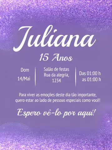 Convite 15 Anos Laranja para festa de 15 anos. – tema 15 anos (vibrante, moderno, jovem, colorido, alegre)