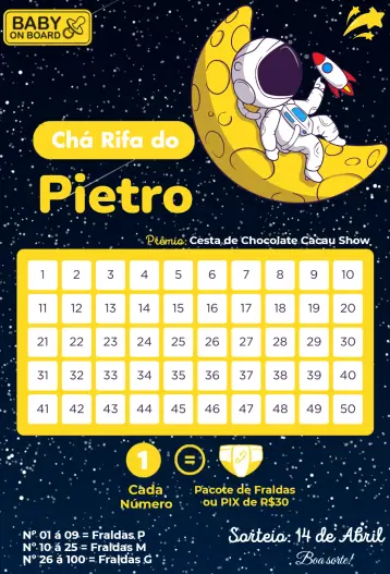 Convite Bebê a bordo editável e personalizável