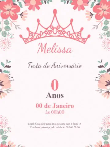 Invite Custom Princess editable and customizable