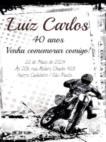 Invite Moto Whatsapp editable and customizable