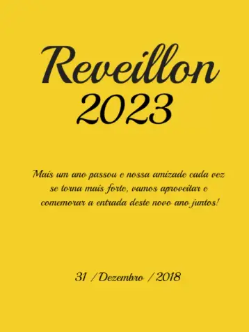 Invite Golden New Year's Eve 2023 Celebration editable and customizable