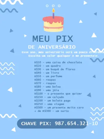 Invite Digital Make Me A Pix Blue Treat editable and customizable