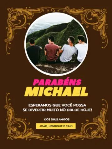 Invite Dark Light Celebration Card for Whatsapp editable and customizable