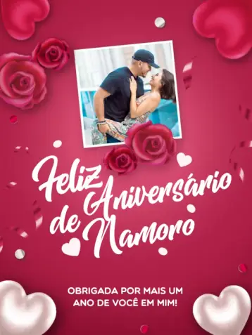 Invite Custom Dark Personalized Card For Boyfriend editable and customizable