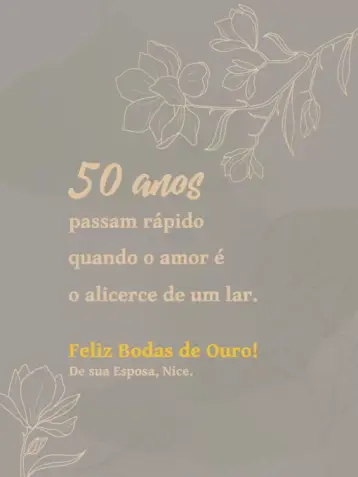 Invite Golden Anniversary Celebration Card editable and customizable