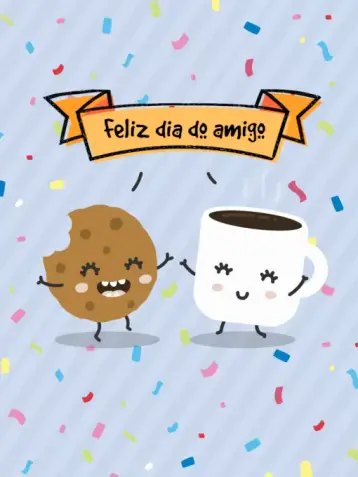 Invite Friendship Day Cookie Card editable and customizable