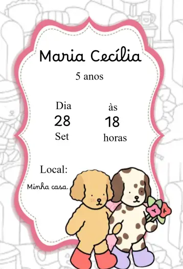 Convite Convite Bobbie Goods  editável e personalizável