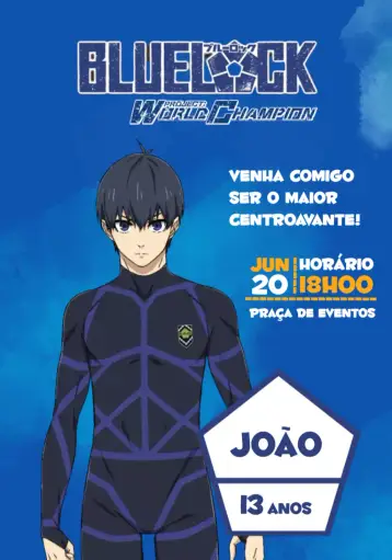 Invite Blue Lock Birthday editable and customizable