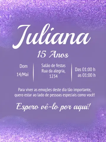 Convite 15 Anos Laranja para festa de 15 anos. – tema 15 anos (vibrante, moderno, jovem, colorido, alegre)