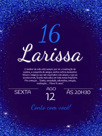 Convite 15 Anos Marrom editável e personalizável