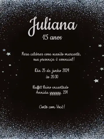 Convite 15 Anos Verde para aniversário de 15 anos. – tema 15 anos (verde, moderno, elegante, vibrante, jovem)