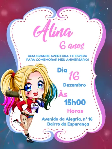 Invitación Alerquina Azul editable y personalizable