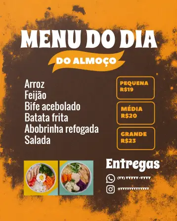 Convite Menu Art of the Day Lunchbox Snack Bar para ideal for lunches at snack bars and informal parties. – tema commemorative dates (modern, colorful, fun, minimalist, casual, gourmet)