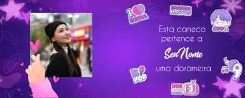 Convite Arte Para Caneca Dorama Dorameira Cute para festa temática de dorama ou aniversário de fã de k-drama. – tema mais pesquisados (fofo, colorido, moderno, cultural, divertido)