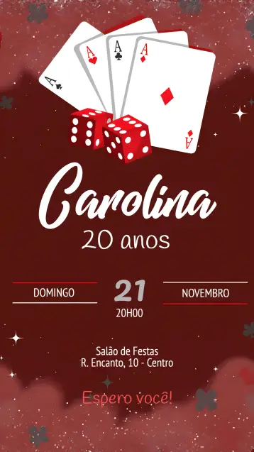 Invitación Baraja Poker Picas editable y personalizable