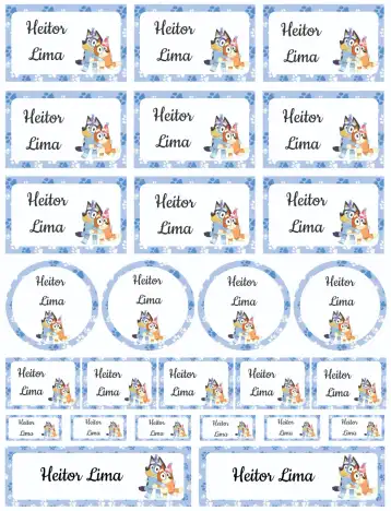 Invite Bluey and Bingo editable and customizable