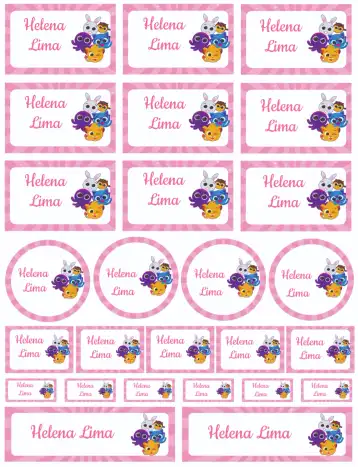 Convite Bolofofos editável e personalizável