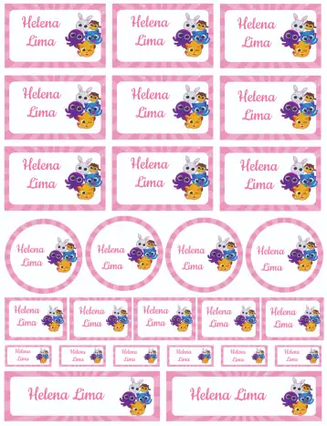 Convite Bolofofos editável e personalizável