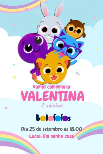 Invite CuteCakes editable and customizable