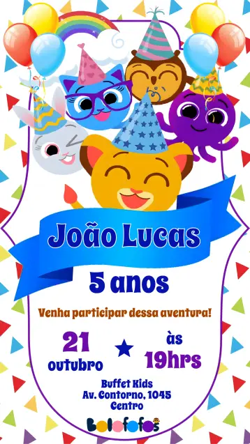 Invite CuteCakes editable and customizable