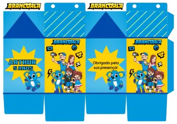 Convite Caixa Milk Brancoala Editável editável e personalizável