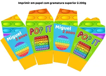 Convite Cuadro Sushi Pop It Molde para cumpleaños infantil o fiesta temática. – tema más buscados (colorido, lúdico, divertido, moderno, jovial, temático)
