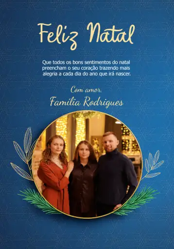 Convite Tarjeta De Navidad Con Foto Familiar para navidad en familia – tema fechas conmemorativas (festivo, colorido, tradicional, alegre, carnaval, moderno)