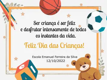 Invite Children's Day Celebration Card editable and customizable