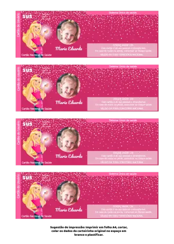 Convite Tarjeta De Sus Barbie Con Foto Brillante para cumpleaños infantil – tema más buscados (rosa, blanco, brillante, infantil, colorido, lúdico)