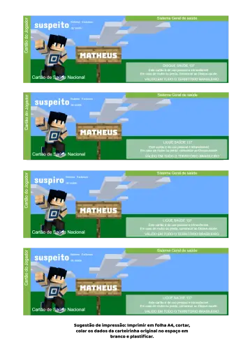 Invite Green Minecraft Sus Card editable and customizable