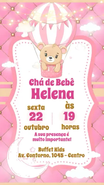 Invitación Baby Shower editable y personalizable