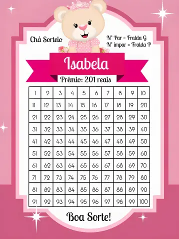 Convite Chá De Fraldas Ursinha Princesa Bebe para chá de fraldas para meninas. – tema chá de fraldas (rosa, branco, preto, princesa, ursinha, infantil)