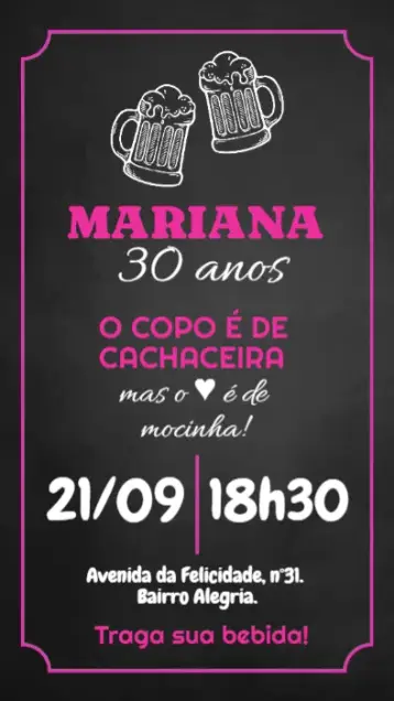 Invite Chalkboard BBQ Chalk editable and customizable