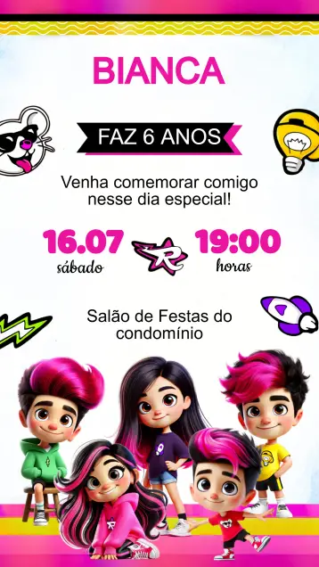 Invite Emilly Vick Roses Birthday Invitation editable and customizable