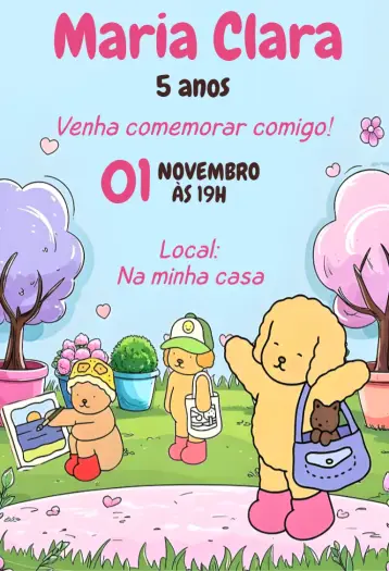 Invite Bobbie Goods Digital Invitation editable and customizable