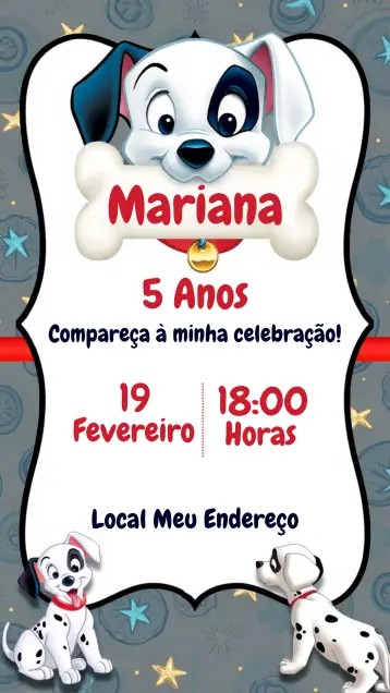 Invitación Damaltas 101 editable y personalizable