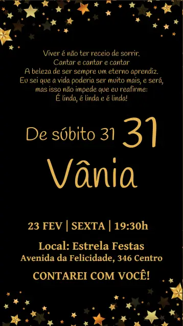 Invite Suddenly 30 Adult editable and customizable